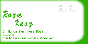roza kesz business card